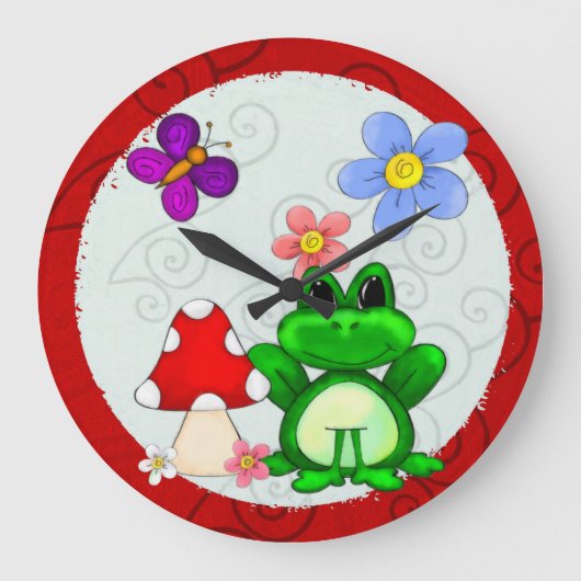 Grande Horloge Ronde Happy Frog (Recto)