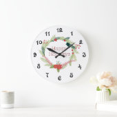 Grande Horloge Ronde Happy Holidays (Maison)
