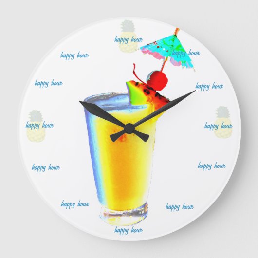 Grande Horloge Ronde Happy hour Umbrella Boisson (Recto)