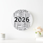 Grande Horloge Ronde Happy New Year Countdown Wall Clock (Maison)