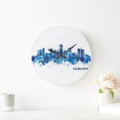 Grande Horloge Ronde Harare Zimbabwe Skyline Blue (Maison)
