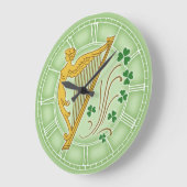 Grande Horloge Ronde Harpe d'Irlande (Angle)