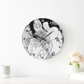 Grande Horloge Ronde Hatcheuse de dragon (Maison)