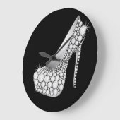 Grande Horloge Ronde Hauteur diamant blanc (Angle)