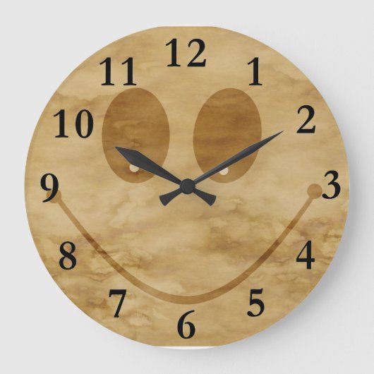 Grande Horloge Ronde Havane souriante (Recto)