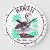 Grande Horloge Ronde Hawaii Aloha State Wall Timepiece (Recto)
