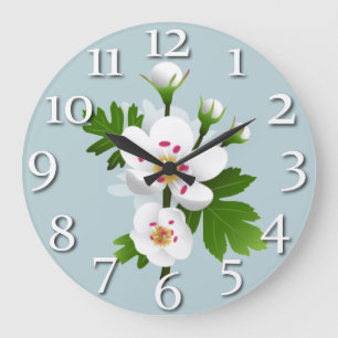 Grande Horloge Ronde Hawthorn Flowers