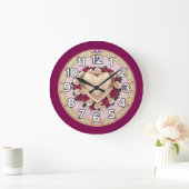 Grande Horloge Ronde Heart  (Maison)