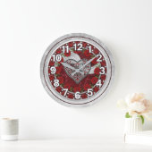 Grande Horloge Ronde Heart  (Maison)