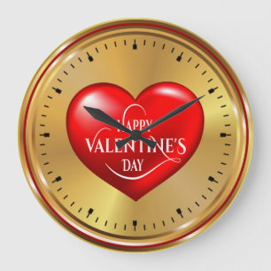 Grande Horloge Ronde Heart Shaped Design Large Clock