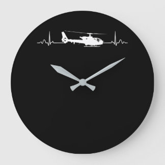 Grande Horloge Ronde Heartbeat pour pilotes et aviateurs