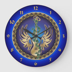 Grande Horloge Ronde Heavenly Winged Guitar