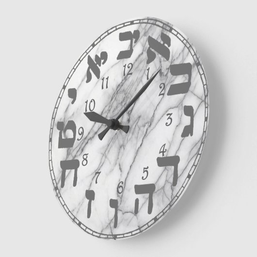 Grande Horloge Ronde Hebrew Numbers (Angle)