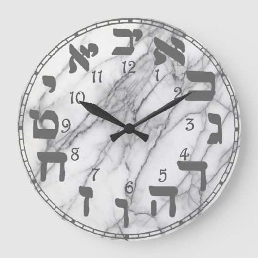 Grande Horloge Ronde Hebrew Numbers (Recto)