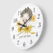Grande Horloge Ronde Hedgehog Clock (Angle)
