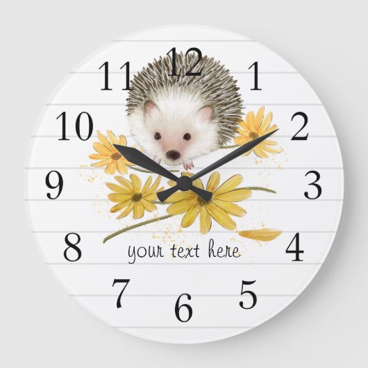 Grande Horloge Ronde Hedgehog Clock (Recto)