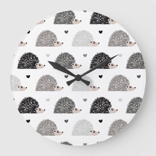Grande Horloge Ronde Hedgehogs and Hearts (Recto)