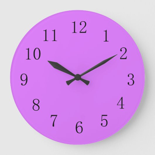 Grande Horloge Ronde Héliotrope Reddish Purple Solid Color (Recto)