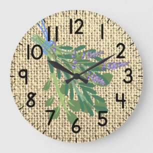 Grande Horloge Ronde Herbes