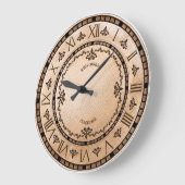 Grande Horloge Ronde Heure d'appel AntiQued (Angle)