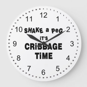 Grande Horloge Ronde Heure de Cribbage