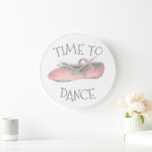 Grande Horloge Ronde Heure de danser Ballet Chaussure Studio Ballerina (Maison)