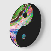 Grande Horloge Ronde Heure de l'équilibre Yin Yang (Angle)