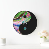 Grande Horloge Ronde Heure de l'équilibre Yin Yang (Maison)