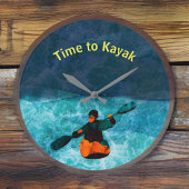 Grande Horloge Ronde Heure de l'horloge de Kayak