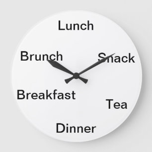 Grande Horloge Ronde Heure de manger