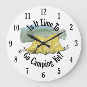 Grande Horloge Ronde Heure De Partir Horaire De Camping