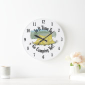 Grande Horloge Ronde Heure De Partir Horaire De Camping (Maison)
