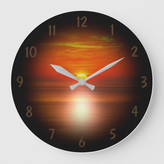 Grande Horloge Ronde Heure du coucher du soleil. (Recto)