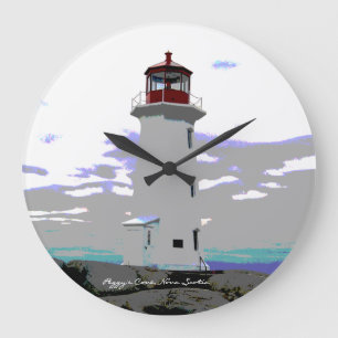Grande Horloge Ronde Heure du mur du phare Peggy's Cove Nouvelle-Écosse