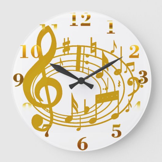 Grande Horloge Ronde Heure Golden Notes_Wall (Recto)