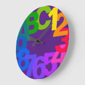 Grande Horloge Ronde Hexadecimal chromatique 12 heures (Angle)