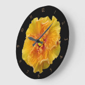 Grande Horloge Ronde Hibiscus Bloom (Angle)