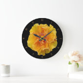 Grande Horloge Ronde Hibiscus Bloom (Maison)
