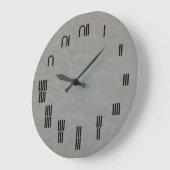 Grande Horloge Ronde Hiéroglyphe égyptien antique (Angle)