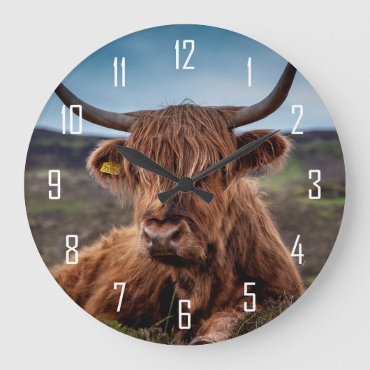 Grande Horloge Ronde Highland Cow (Recto)