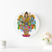 Grande Horloge Ronde Hindu Gods Clock (Maison)