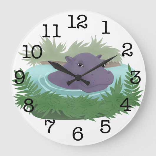 Grande Horloge Ronde Hippo pond (Recto)