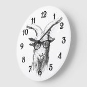 Grande Horloge Ronde Hipster goat (Angle)