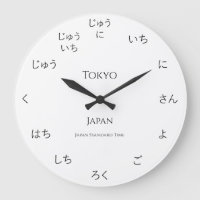 Hiragana japonais personnalisé ville Pays Heure Zo