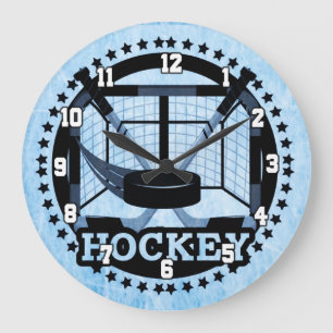 Grande Horloge Ronde Hockey sur glace