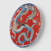 Grande Horloge Ronde Hokusai , “ Dragon ”、信州小布施 東町祭屋台天井絵『 龍図 』 (Angle)