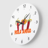 Grande Horloge Ronde Hola amigo (Angle)