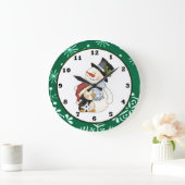 Grande Horloge Ronde Holiday cartoon clock (Maison)