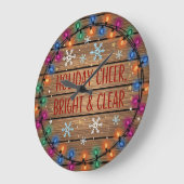 Grande Horloge Ronde Holiday Cheer Bright Lights (Angle)