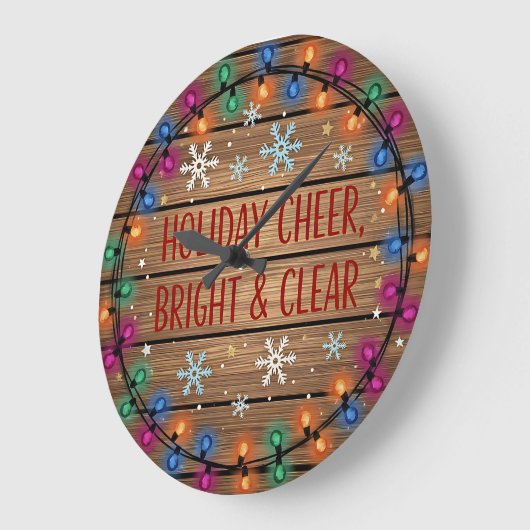 Grande Horloge Ronde Holiday Cheer Bright Lights (Angle)